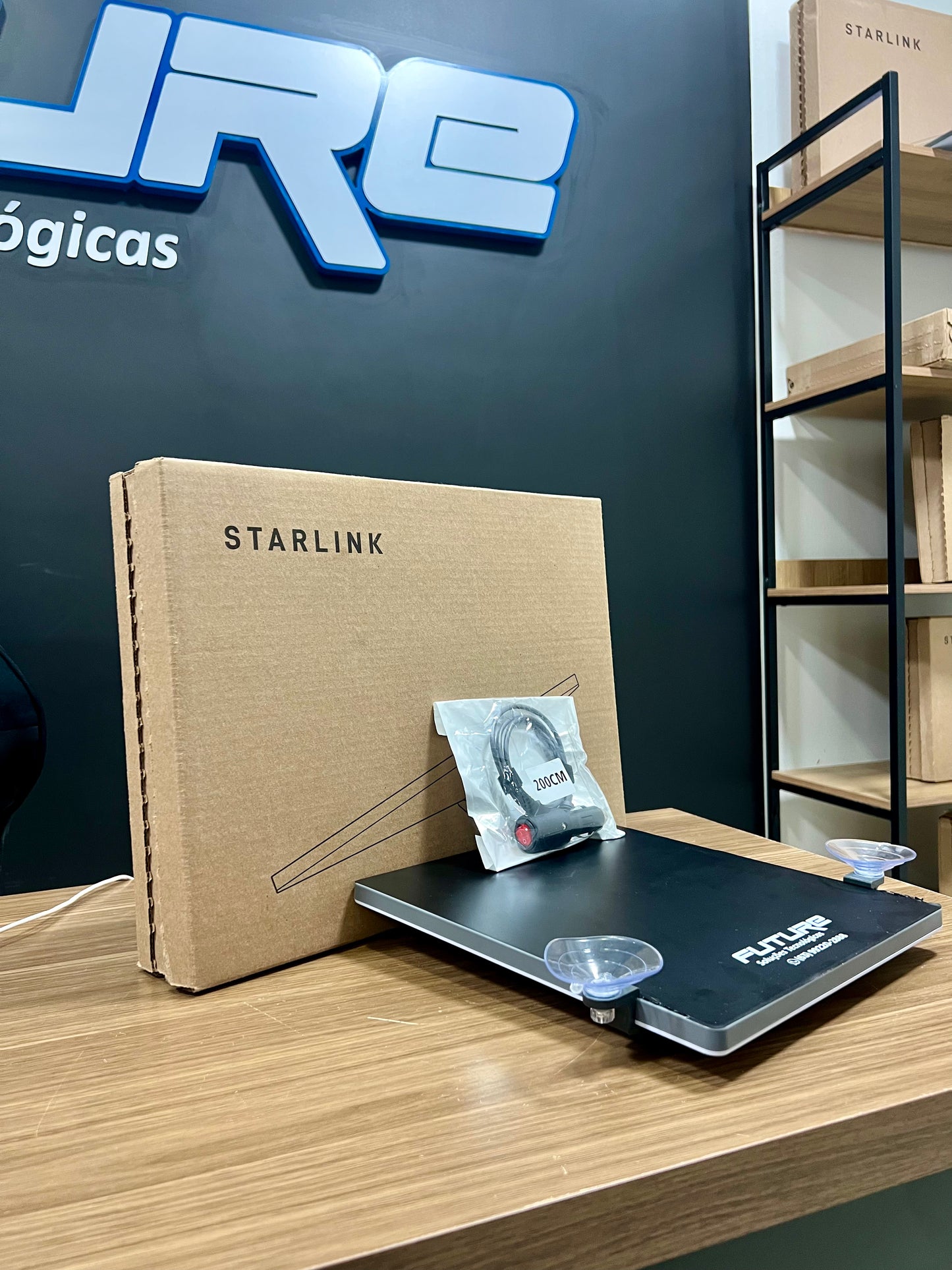 KIT STARLINK MINI + KIT INSTALAÇAO VEICULAR